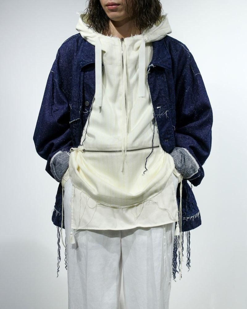 ジャケット・アウター 25ss Midorikawa SILK DENIM JACKET INDIGO Midorikawa：SILK DENIM JACKET - INDIGO - ORANN ONLINE SHOP