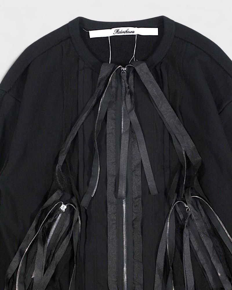 Midorikawa ZIP SWEAT SHIRT(Black)｜ミドリカワ 正規取扱通販