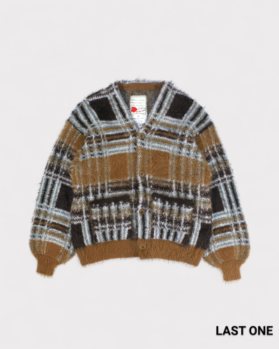 <img class='new_mark_img1' src='https://img.shop-pro.jp/img/new/icons8.gif' style='border:none;display:inline;margin:0px;padding:0px;width:auto;' />SEVESKIGLustre Check Knit Cardigan(Beige)