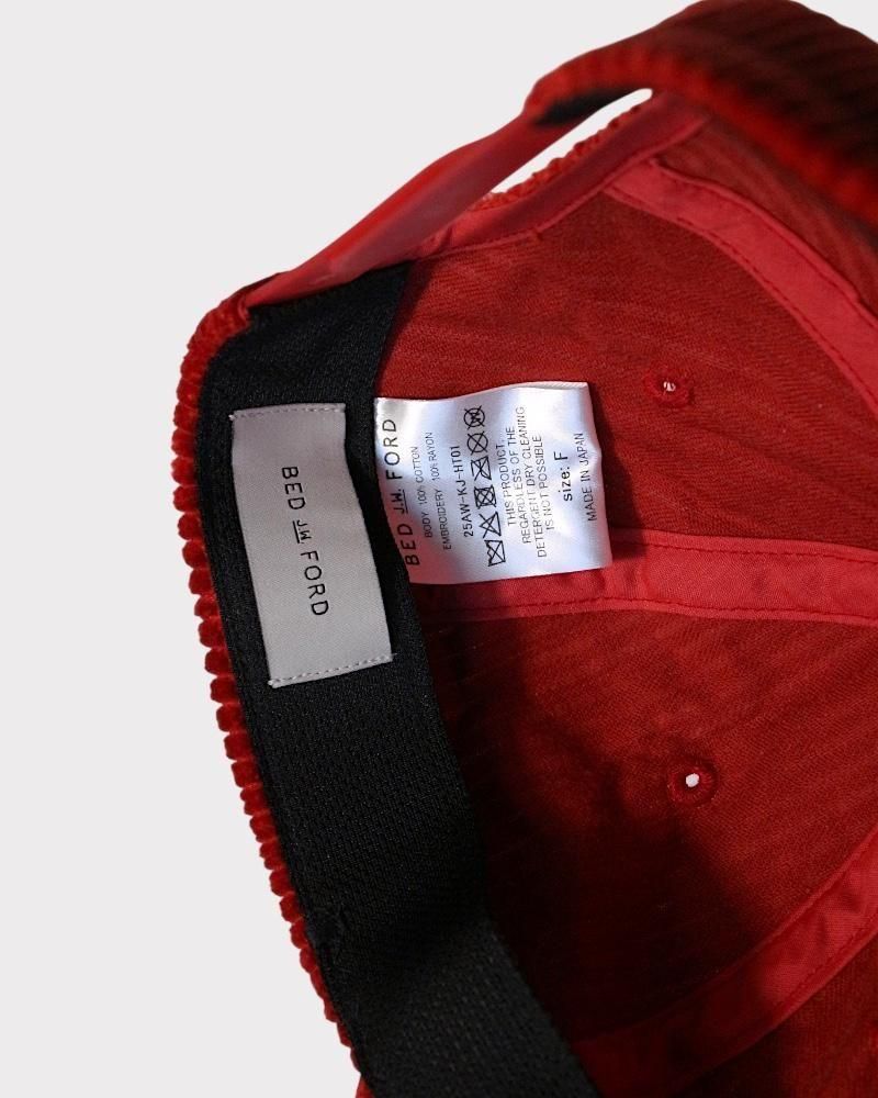 BED j.w. FORD】Cap(Red) | ベッドフォード 25AW｜ bed j.w. ford 正規