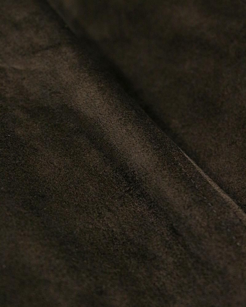 SUGARHILL】SUEDE LEATHER BLOUSON(DARK BROWN)｜シュガーヒル