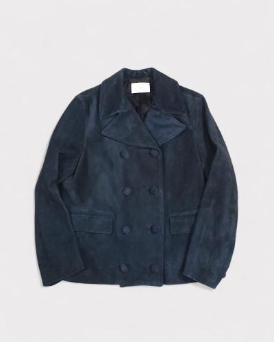 <img class='new_mark_img1' src='https://img.shop-pro.jp/img/new/icons8.gif' style='border:none;display:inline;margin:0px;padding:0px;width:auto;' />SUGARHILLSUEDE LEATHER BLOUSON(DARK NAVY)