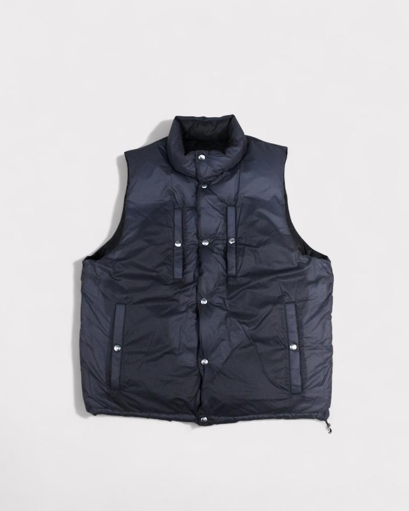 SUGARHILL】PUFFER REVERSIVLE VEST(BLACK × NAVY)｜シュガー