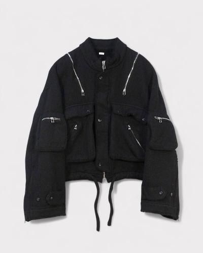 <img class='new_mark_img1' src='https://img.shop-pro.jp/img/new/icons65.gif' style='border:none;display:inline;margin:0px;padding:0px;width:auto;' />FujimotoDeep Double Cloth indie Jacket(Black)