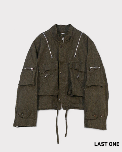 <img class='new_mark_img1' src='https://img.shop-pro.jp/img/new/icons8.gif' style='border:none;display:inline;margin:0px;padding:0px;width:auto;' />FujimotoMIL-Serge indie Jacket(Brown)