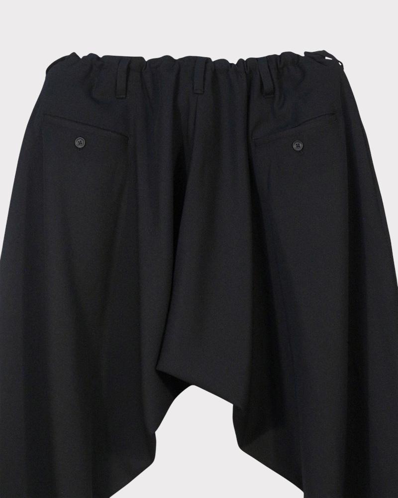Yohji Yamamoto POUR HOMME】ARMY GABARDINE DRAPE PANTS｜内股