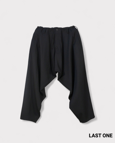 Yohji Yamamoto POUR HOMMEARMY GABARDINE DRAPE PANTS