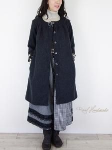 ハンドメイド作家 erka ensoleille ワンピース ブラック rienda | 【岡崎紗絵さん着用アイテム】ビンテージフラワー