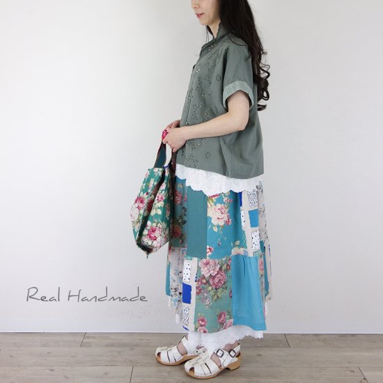 予約販売] くすみグリーンスカラッププルオーバー - REAL HANDMADE