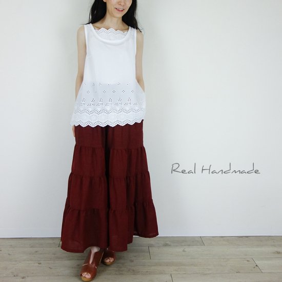 予約販売] サークルフラワーレースキャミ - REAL HANDMADE -リアル