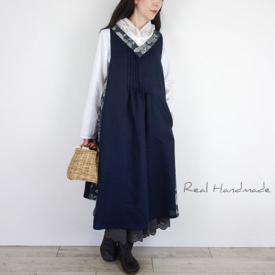 予約販売] チャコールスカラップティアードスカート - REAL HANDMADE