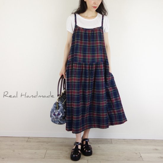 予約販売] いちご泥棒がま口BAG NAVY - REAL HANDMADE -リアル