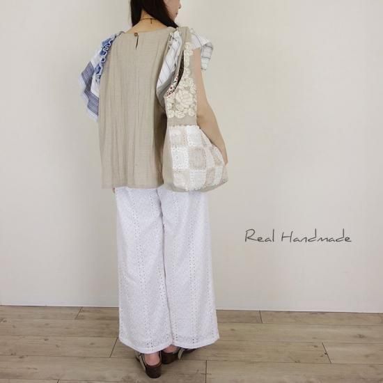 カットワークストライプレースワイドパンツ | セットアップ可能 - REAL