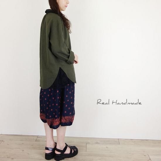 リネンリラックスシャツ | ヨーロッパKAKI - REAL HANDMADE リネンリラックスシャツ | ヨーロッパKAKI - REAL HANDMADE