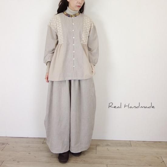 ヨーロッパナチュラルリネン|キュロットパンツ - REAL HANDMADE