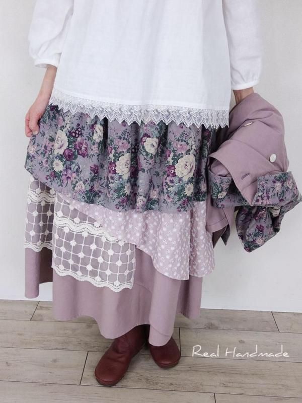 アーカイブギンガム　ギャザーフリル　スカート　ハンドメイド ギャザーフリルスカート手作り (Frilled skirt handmade) - YouTube