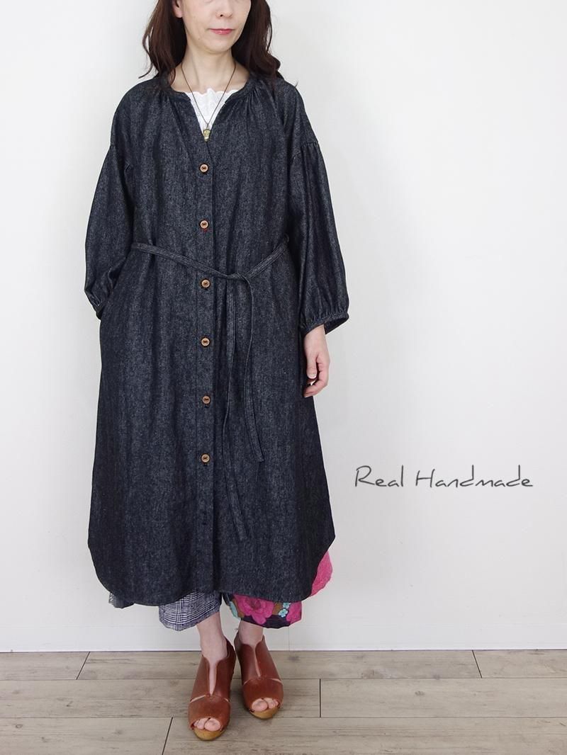 チョコWガーゼ | フラワーレースチュニック - REAL HANDMADE -リアル