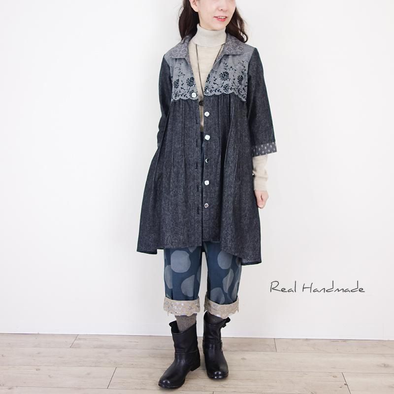 Y's】プリーツデザイン サルエルパンツ コットンリネン素材 S