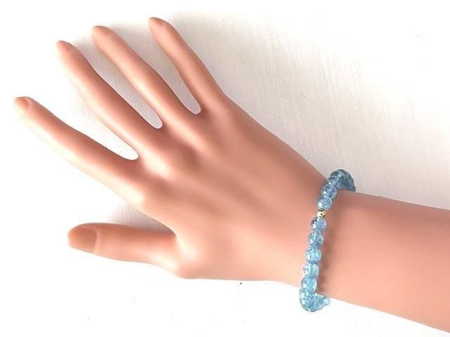 高品質アクアマリン☆ブレスレット - mauna マンナ