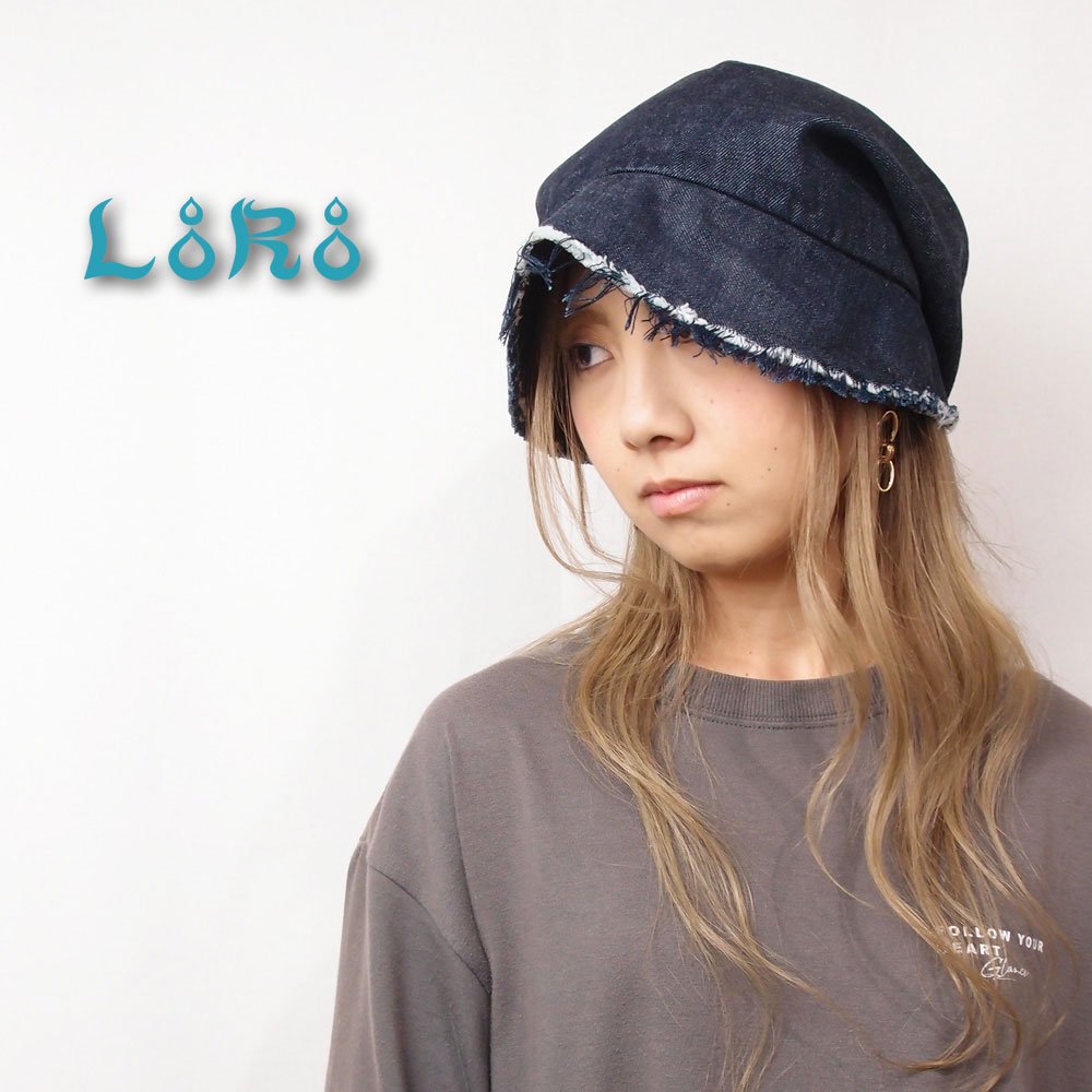 オリジナル帽子のWEB SHOP 「LoRo」｜ピッコロフリー・デニム・カットオフ・フリーサイズ