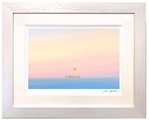 人気を誇る アートグラフ【朝もやの中で】三々サイズ - 葉祥明美術館公式 絵画