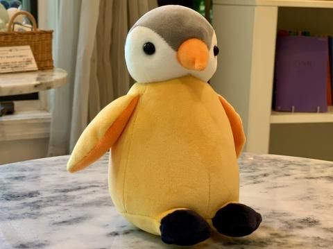 むにゅぐるみ＞ジェイムズ | オレンジ色のペンギンのぬいぐるみ