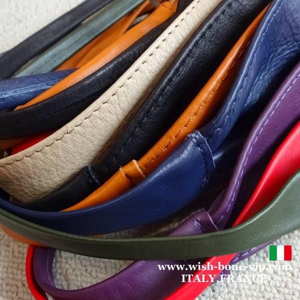 イタリア製MadeinITALY】本革レザー・ロング ラップ巻きデザイン