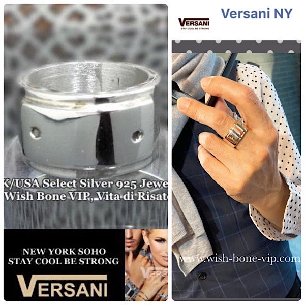 NYベルサーニ 指輪Silver925 ロゴ入りシルバーリング 銀製 - アクセサリー