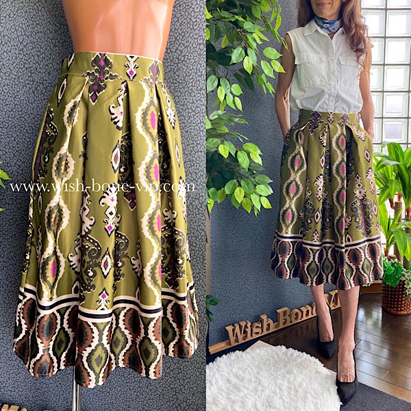 イタリア製インポート_ロング ミモレスカート｜インポートスカート通販｜Italy maxi  skirt｜トールサイズ・大きいサイズ｜インポートセレクトファッション通販