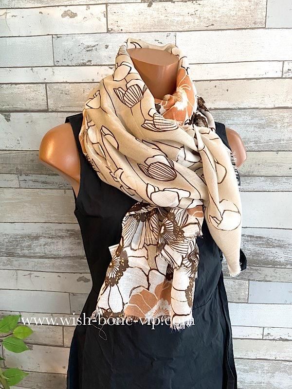 ☆未使用☆レオナールパリインポート定価88,000円カシミヤ入り大判ストール