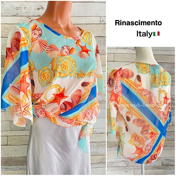 イタリア製MadeinITALY｜リナシメント｜rinascimento｜マリン柄カットソー｜インポートセレクトショップ｜wishbonevip