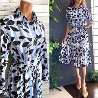 フランスインポート プリントワンピース フランスサイズ S/M フランス インポート | ヨーロッパインポートのセレクトショップ