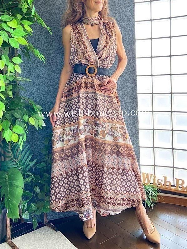 イタリア製インポートマキシワンピース通販 | エスニックロングドレス