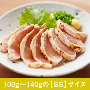 鶏むねタタキ【SS】100〜150g【冷凍】（きくち村の赤どり）