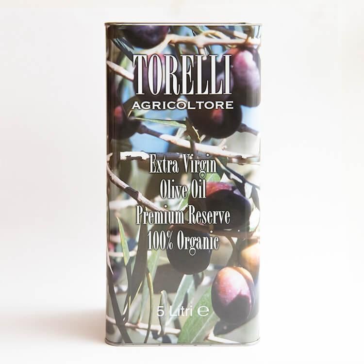 TORELLI 有機エクストラバージンオリーブオイル5リットル