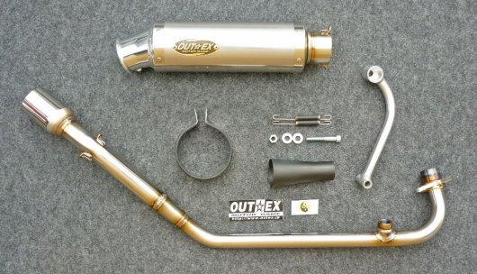 スーパーカブ50/リトルカブFI (JBH-AA01) OUTEX.R-ST/O2/RACE - バイクマフラー・バイク　パーツ　通販：OUTEX