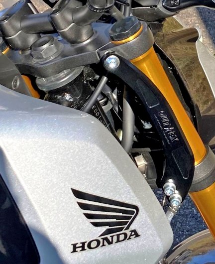 モンキー125/グロムJC92　ステムスタビライザー　ブラックアルマイト - バイクマフラー・バイク　パーツ　通販：OUTEX