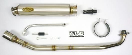 OUTEX マフラー バッフル付き　50.8 インナーバッフル 50.8mm インナーサイレンサー バイク用