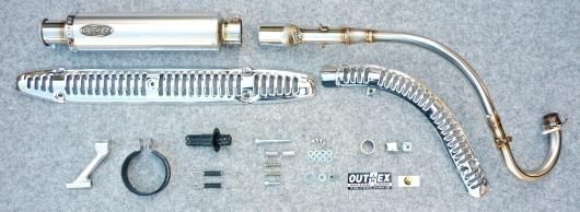 スーパーカブ110（JA07) OUTEX.R-ST-UP-PP アップマフラー