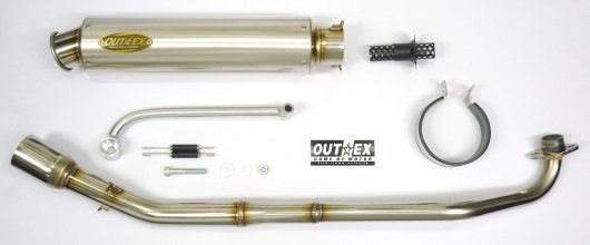 スーパーカブ110プロ（JA10) OUTEX.R-SS マフラー ストレート構造 アウトレット - バイクマフラー・バイク パーツ 通販：OUTEX