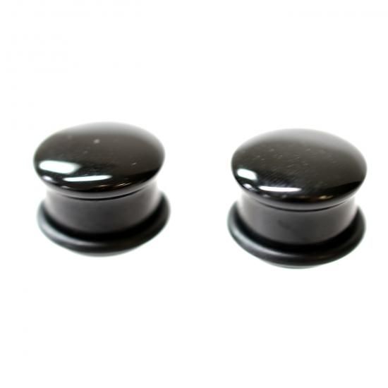 ブラックアゲート×クォーツのピアス