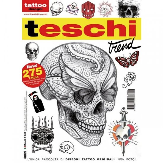 SKULL TATTOO スカル 骸骨 トレンド 下絵 タトゥーデザイン本