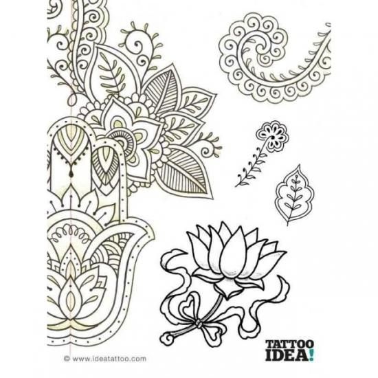 Tattoos for Girls 女性向け ガールズ 下絵 タトゥーデザイン本