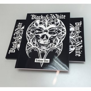 BLACK & WHITE VOLUME TWO ブラック&ホワイト TATTOO VOL2 タトゥーデザイン本