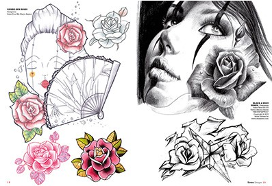 イタリア直輸入 ローズ 薔薇 バラ 0種類 タトゥーデザイン本 イタリア直輸入 ローズ 薔薇 バラ 0種類 タトゥーデザイン本