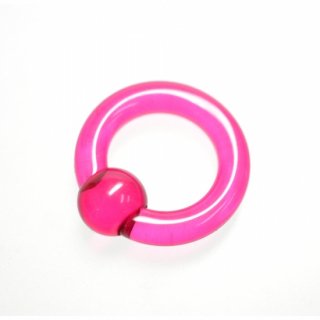UVアクリル製 キャプティブビーズリング ピンク