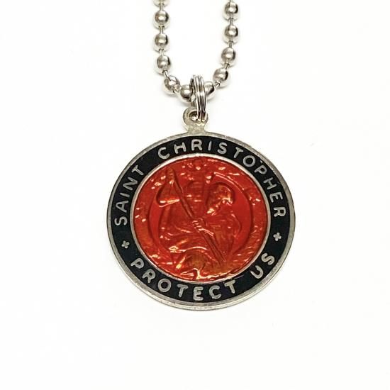 XL St. Christopher セントクリストファー Saint Christopher セントクリストファー コインネックレス 24mm