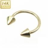 サーキュラーバーベル ホワイトゴールド スミネコ ホースシューズ/サーキュラーバーベル - ボディピアス通販