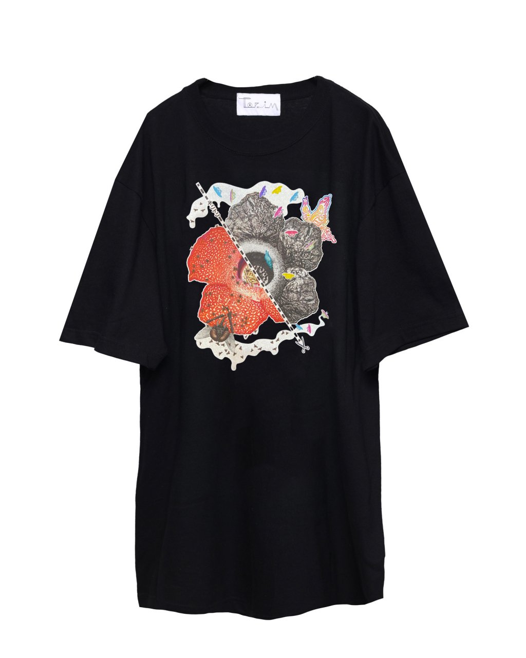 ご予約・２月お届け　rafflesia　T-shirt　black /ToriM