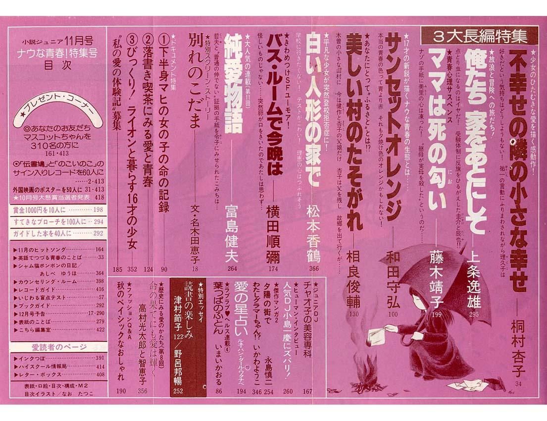 小説ジュニア 昭和51年11月号 Sold Out ありがとうございました すぺくり古本舎 小説ジュニア 昭和51年11月号 Sold Out ありがとうございました すぺくり古本舎